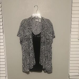 Kim Rogers Black and White Blouse